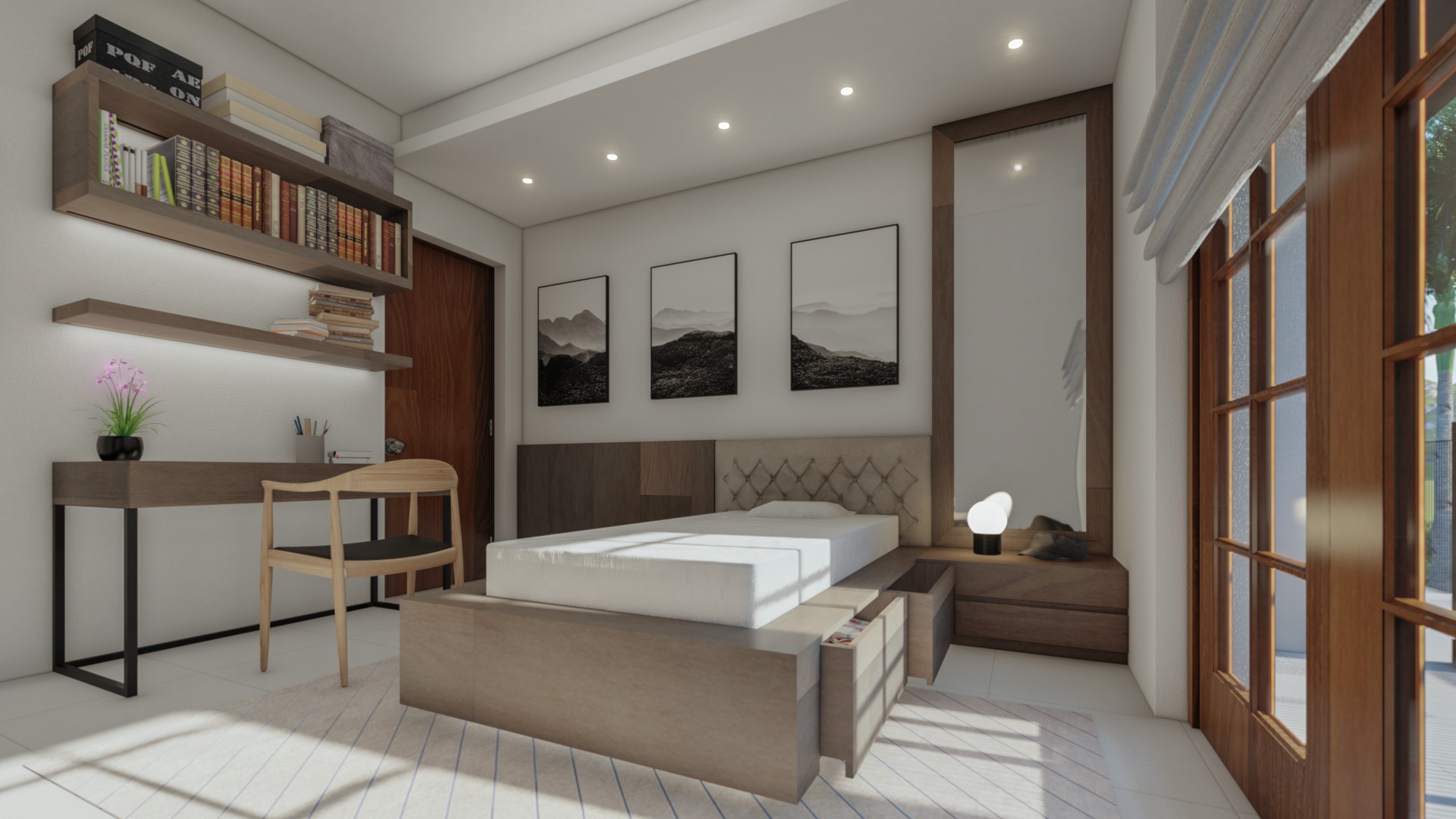 ombines aesthetic elegance with a keen focus on spatial optimization